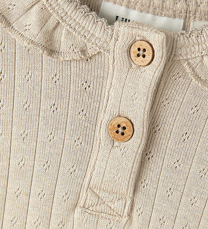 Lil' Atelier Body l/ä - Noos - NbfRachel - Nebel m. Lochmuster