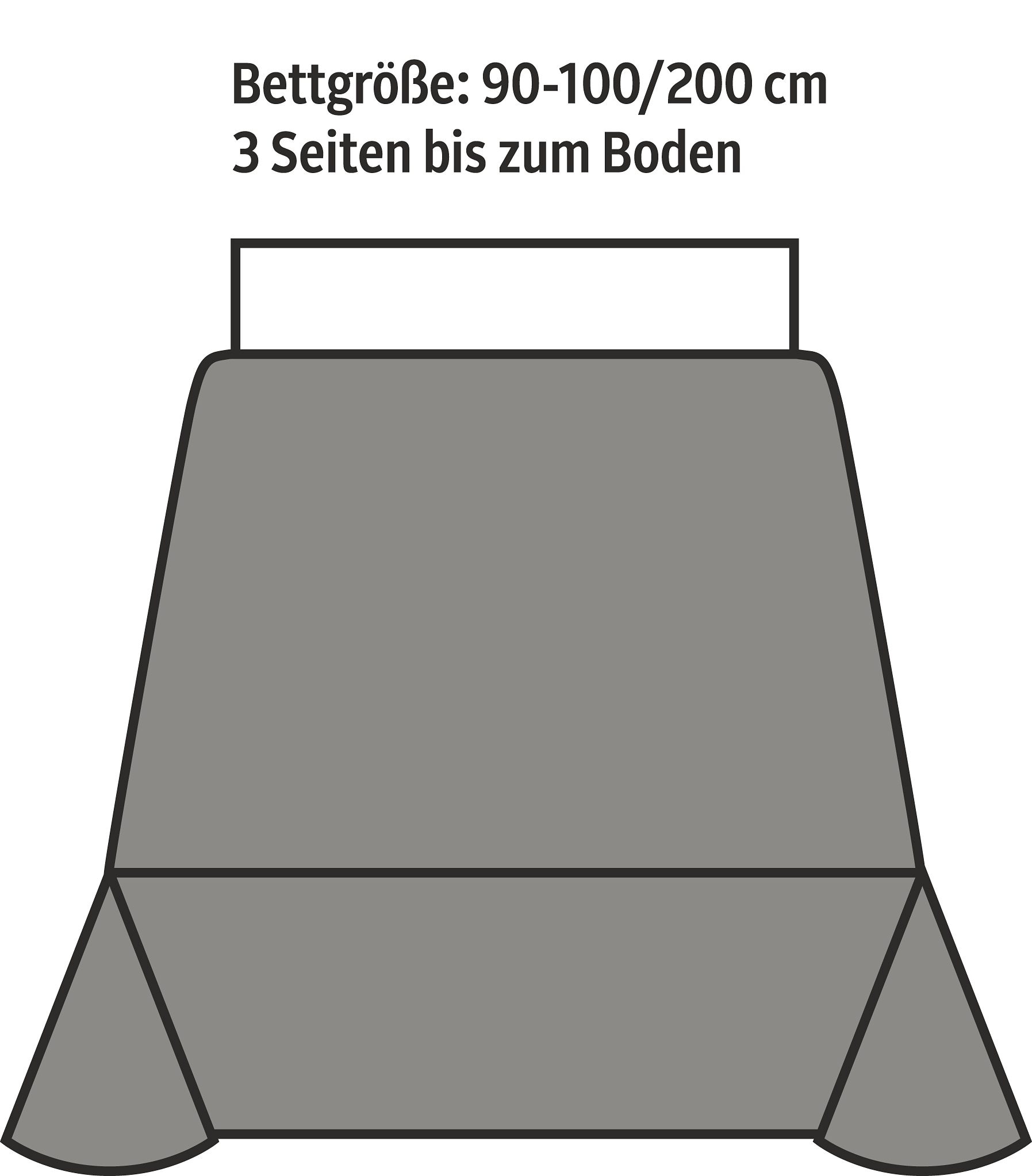 my home Tagesdecke »Mira« leichte Tagesdecke aus 100% Baumwolle, uni Überwurf, ohne Füllung