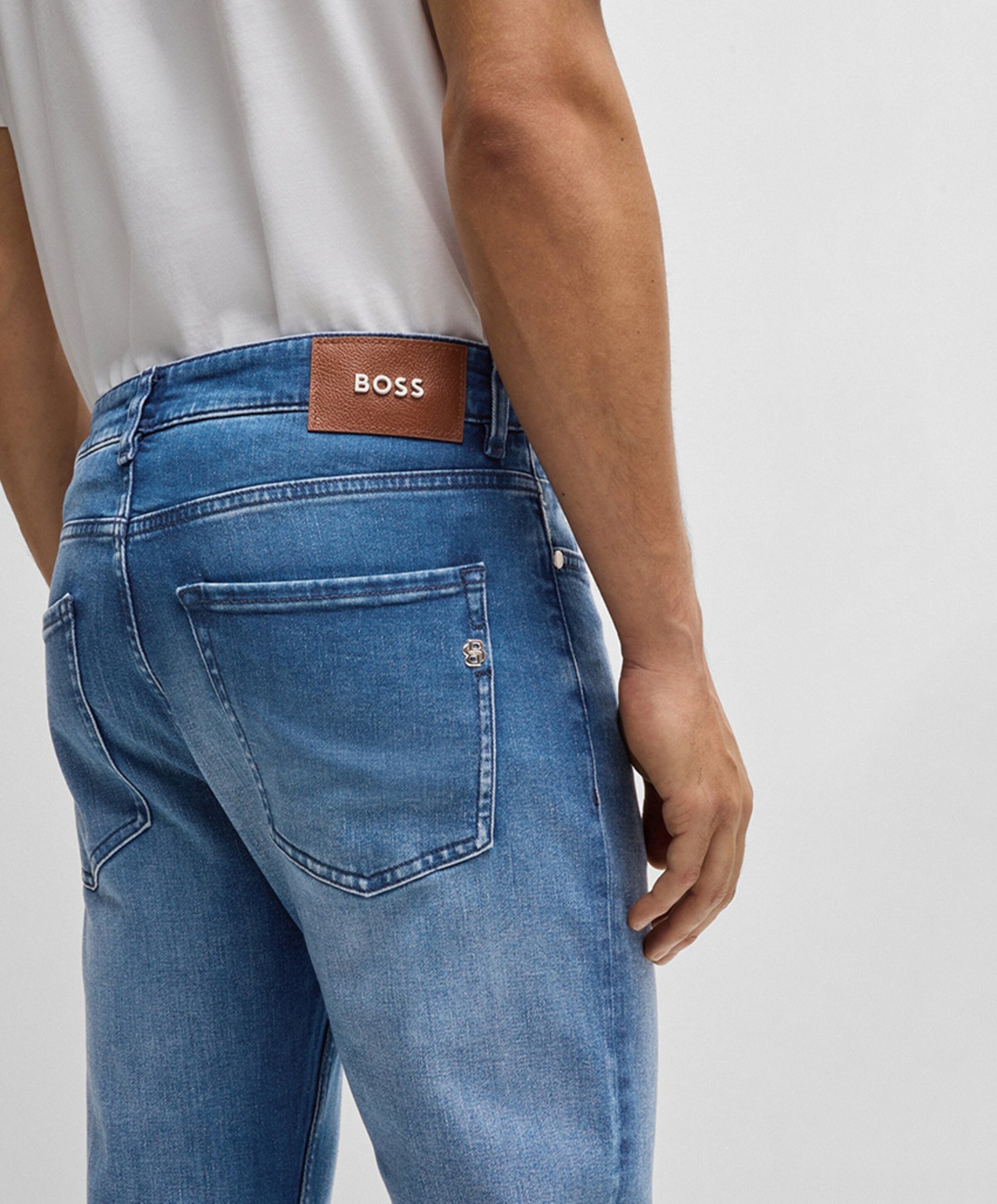 Boss Menswear H-Delaware 10263110 02 heren jeans blauw