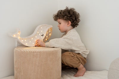 Little Lights Lampe Hval, Albino White