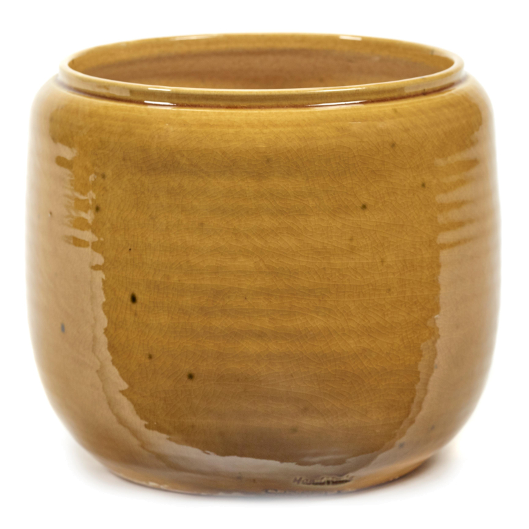 Serax Glazed shades by Serax Costa bloempot small Ø18.5 Honey