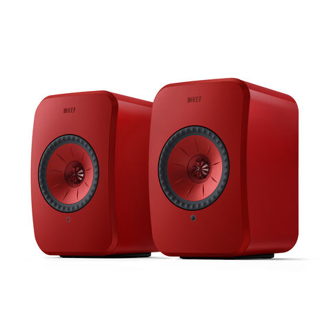 KEF LSX II – supercompacte draadloze hifi-luidspreker Rood