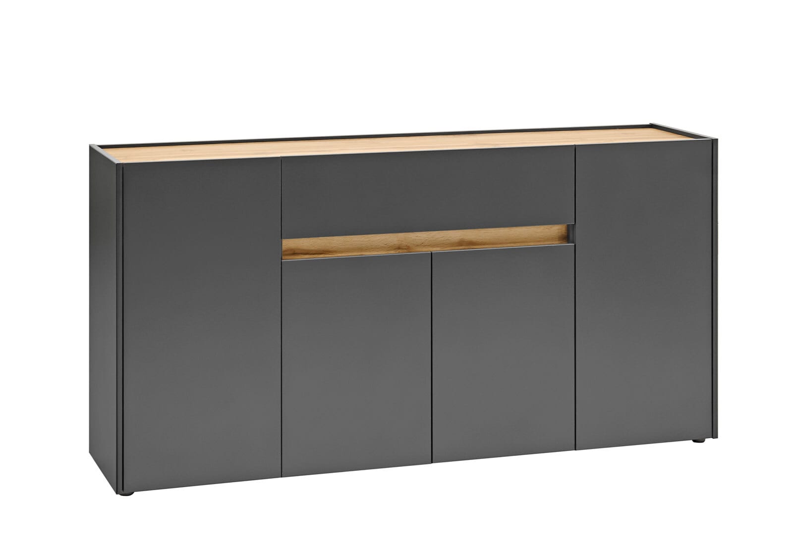 Sideboard City Anthrazit matt/Wotan Eiche Dekor 170x87x40cm