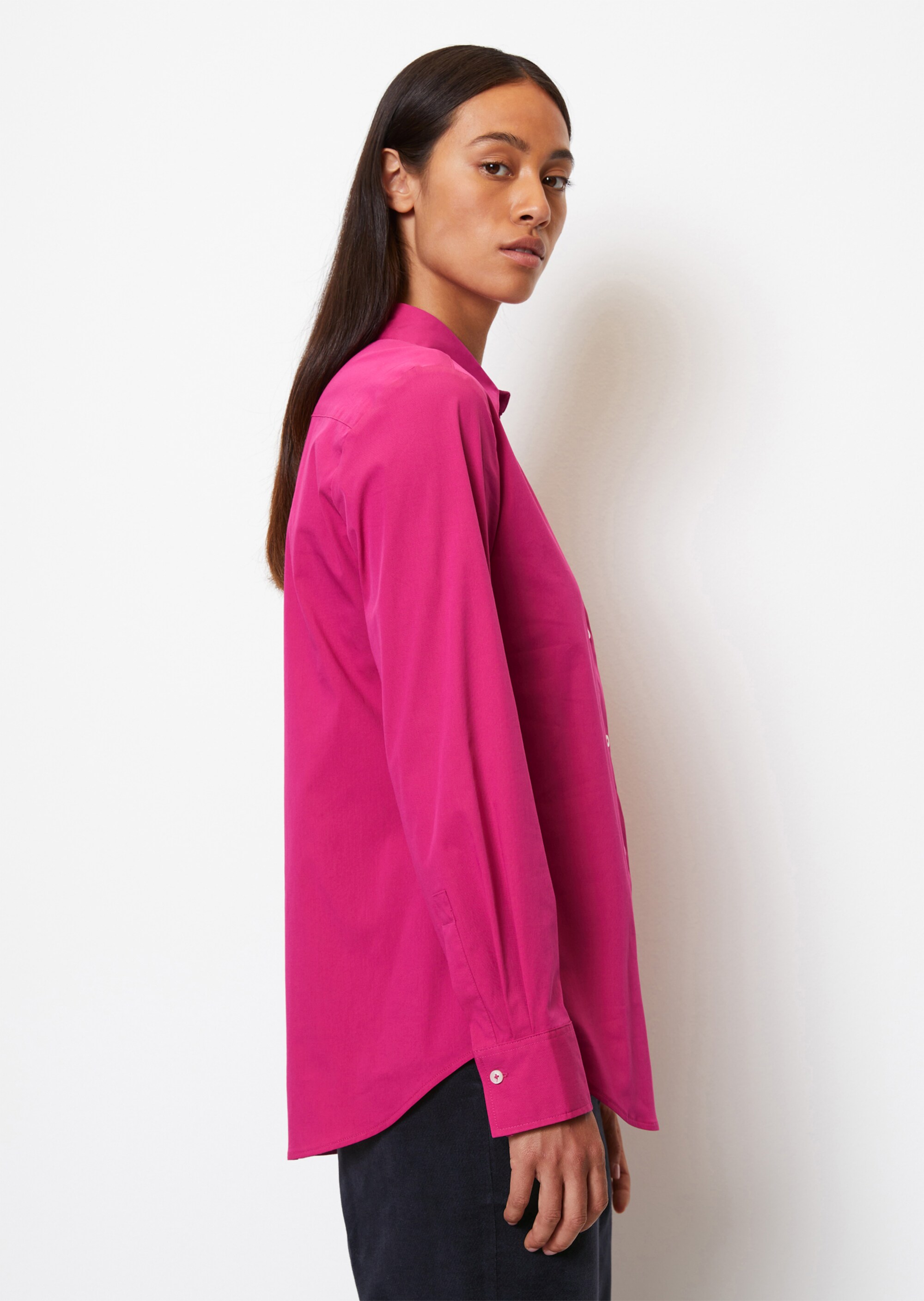 Bluse shapedaus Stretch-Popeline