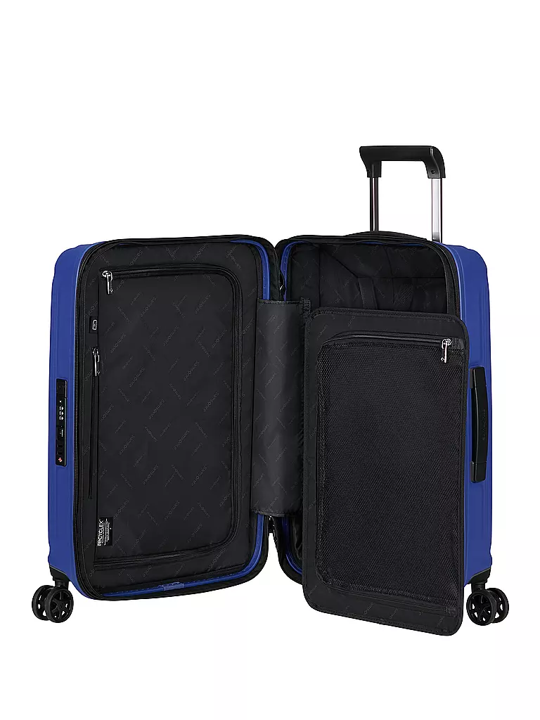 SAMSONITE Trolley  NUON SPINNER 55cm erweiterbar matt Nautical B  blau