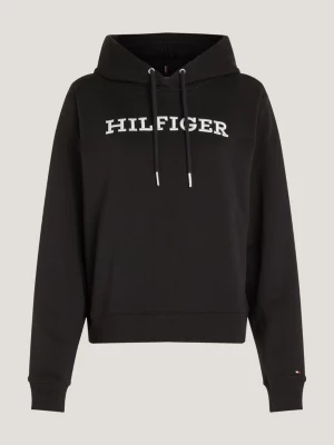 Moletom com capuz Hilfiger Monotype com bordado do logotipo