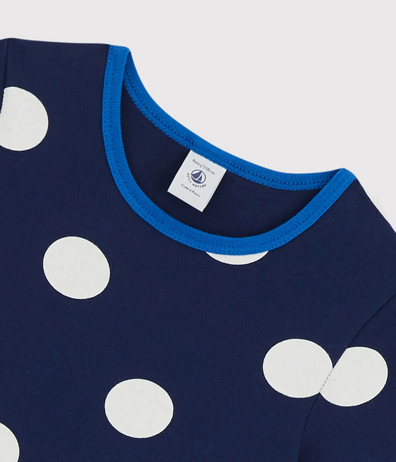 Robe manches courtes en coton enfant fille