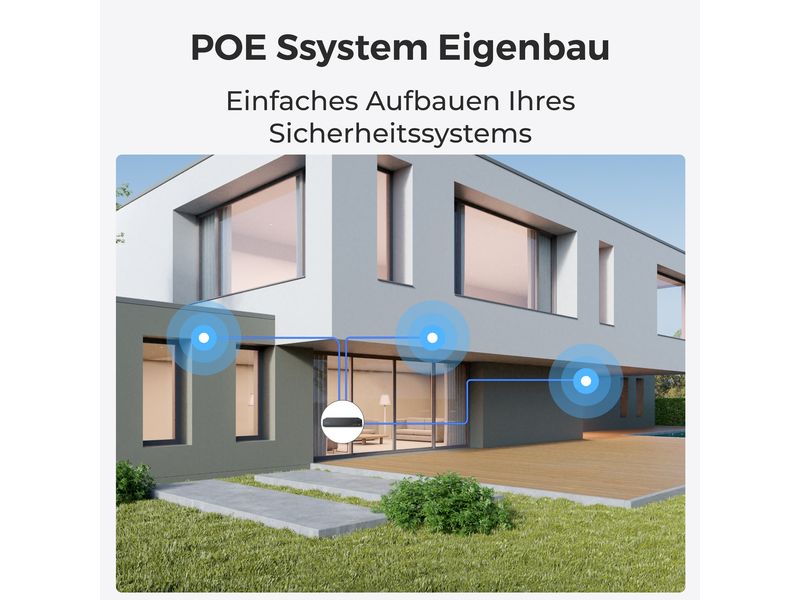 Reolink Netzwerkrekorder NVS16 4 TB, 16 Kanal 16-Kanal PoE NVR für 24/7 Aufzeichnung