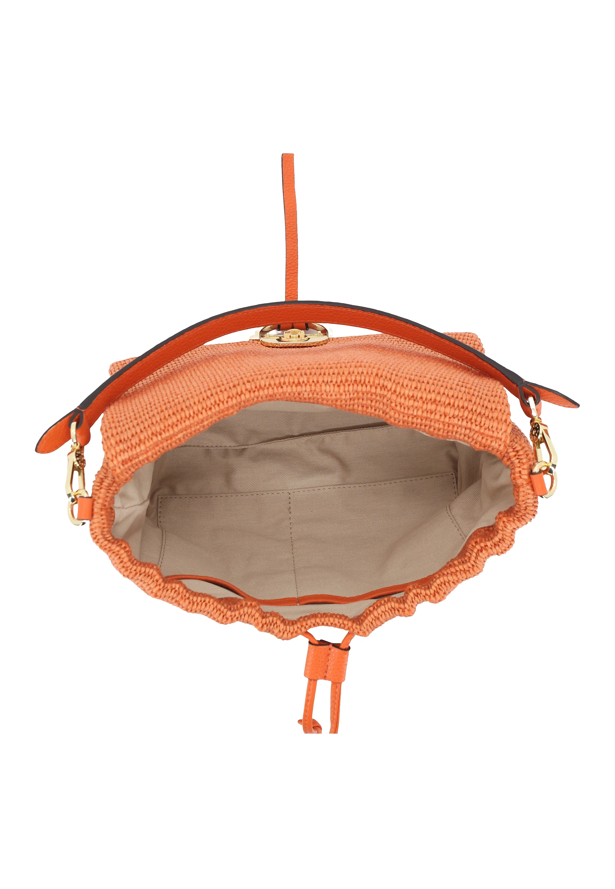 shoulder bag TEMI medium Raffia Standard