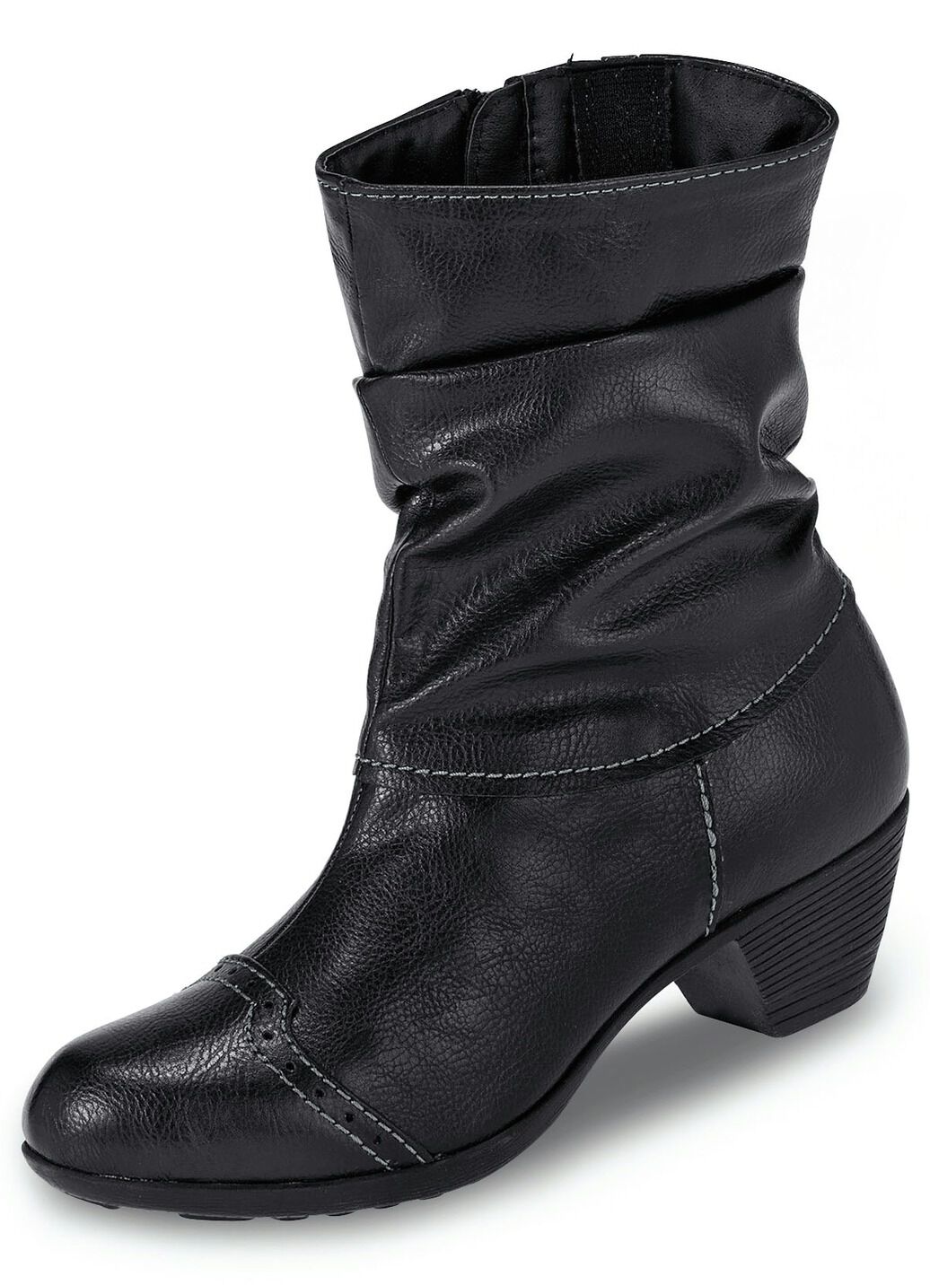 Andrea Conti, modische Damen-Stiefeletten, Winterschuhe, mit Reißverschluss