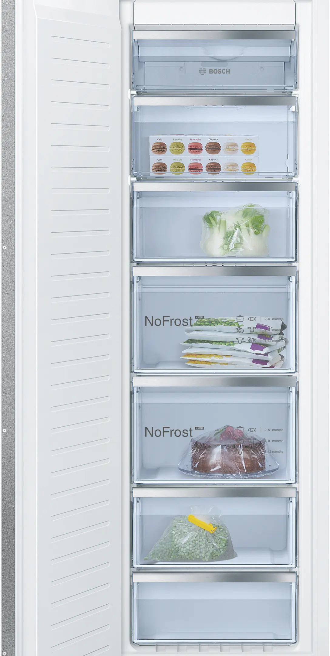 Serie 6 Inbouw vriezer 177.2 x 55.8 cm Vlakscharnier met SoftClose