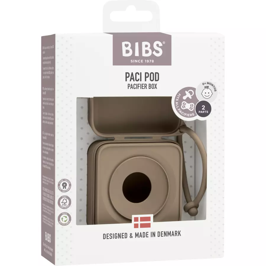 BIBS® Schnullerbox Dark Oak