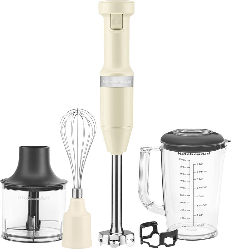 KitchenAid Stavblender sæt, 180 Watt Creme
