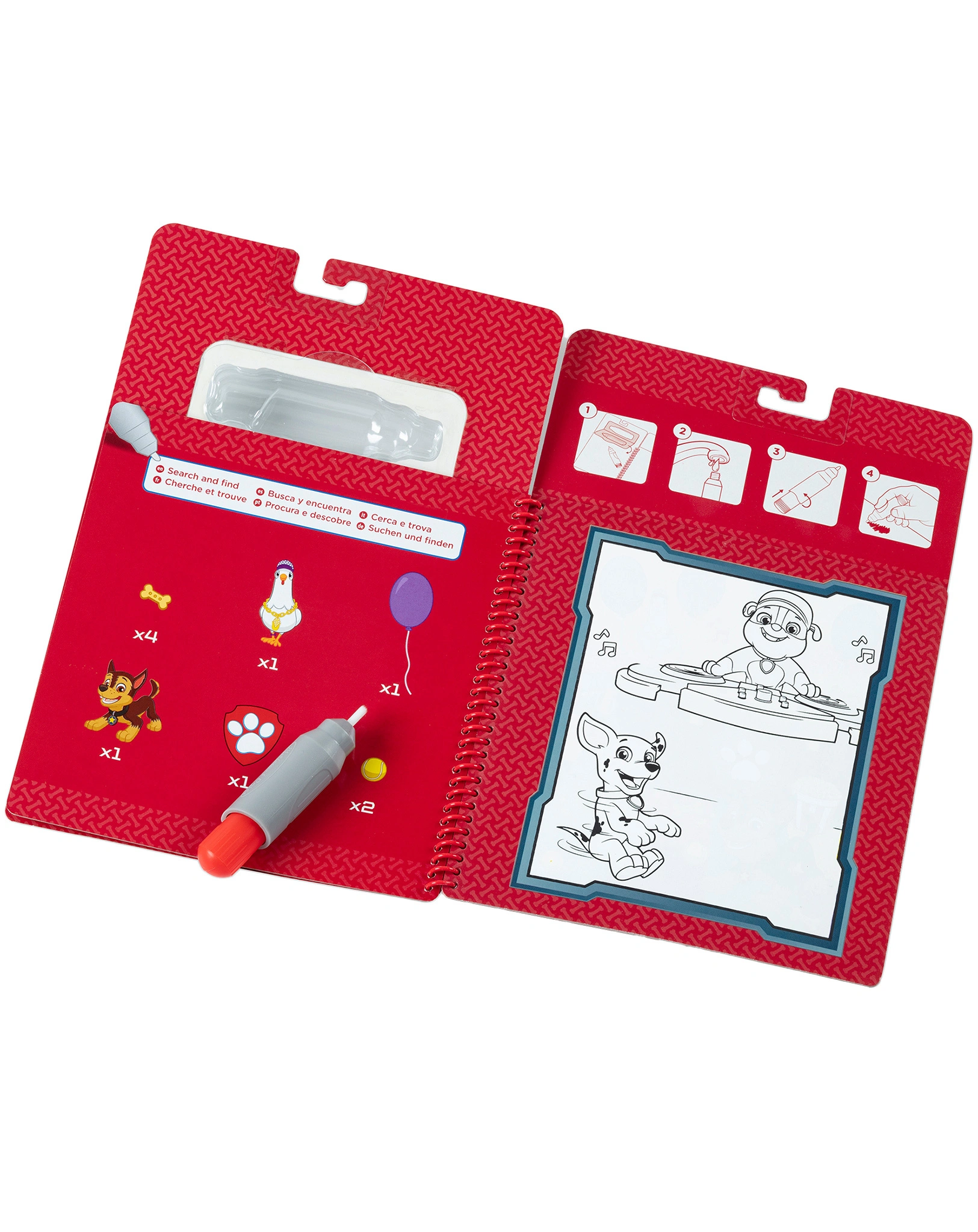 Malblock PAW PATROL - MARSHALL mit Stift