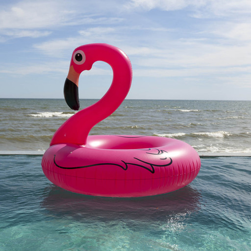 Boia grande com estampa de flamingo da Agd