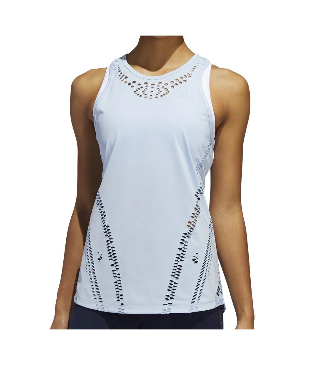 Débardeur bleu ciel femme Adidas P.Blue Tank Ciel