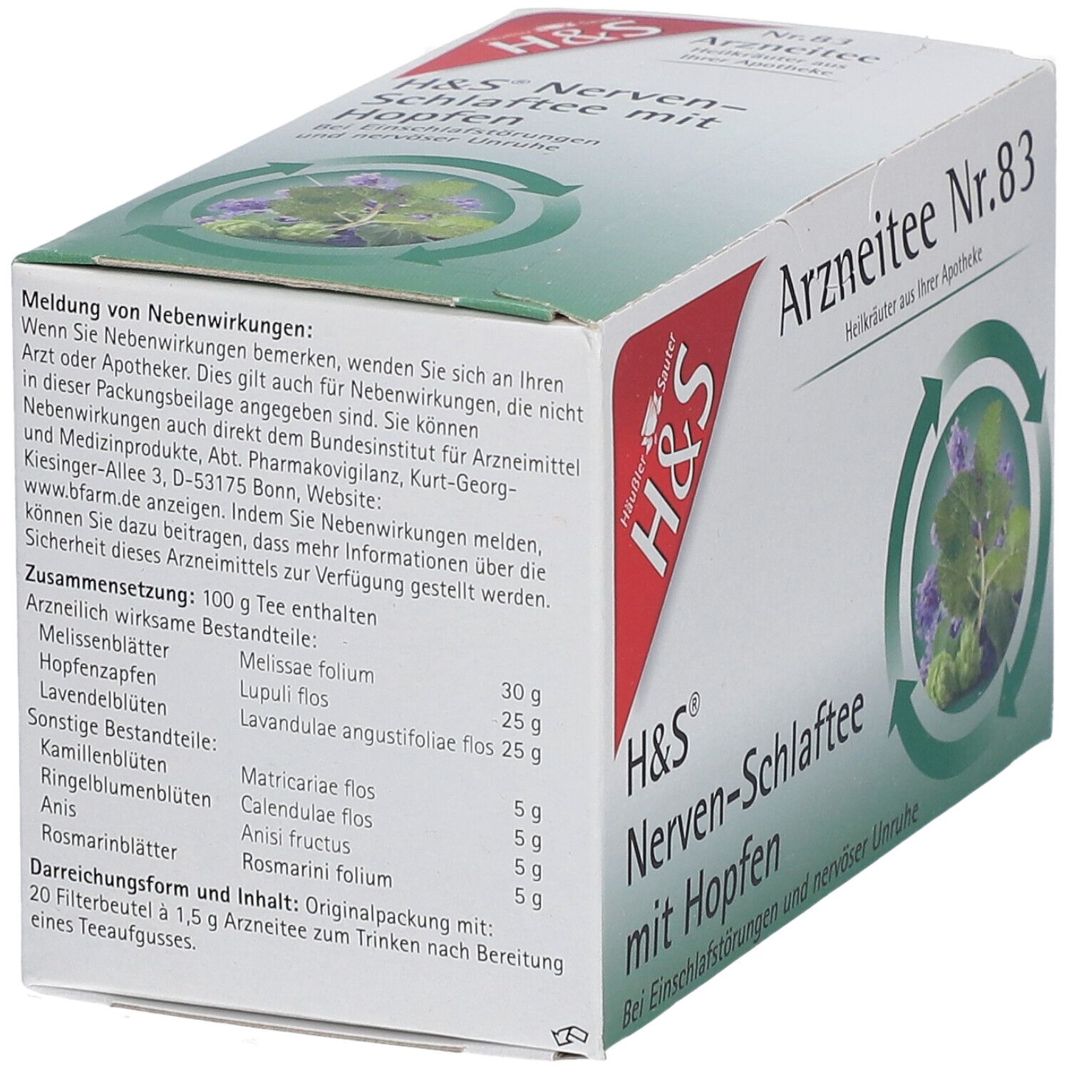 H&S® Nerven-Schlaftee mit Hopfen