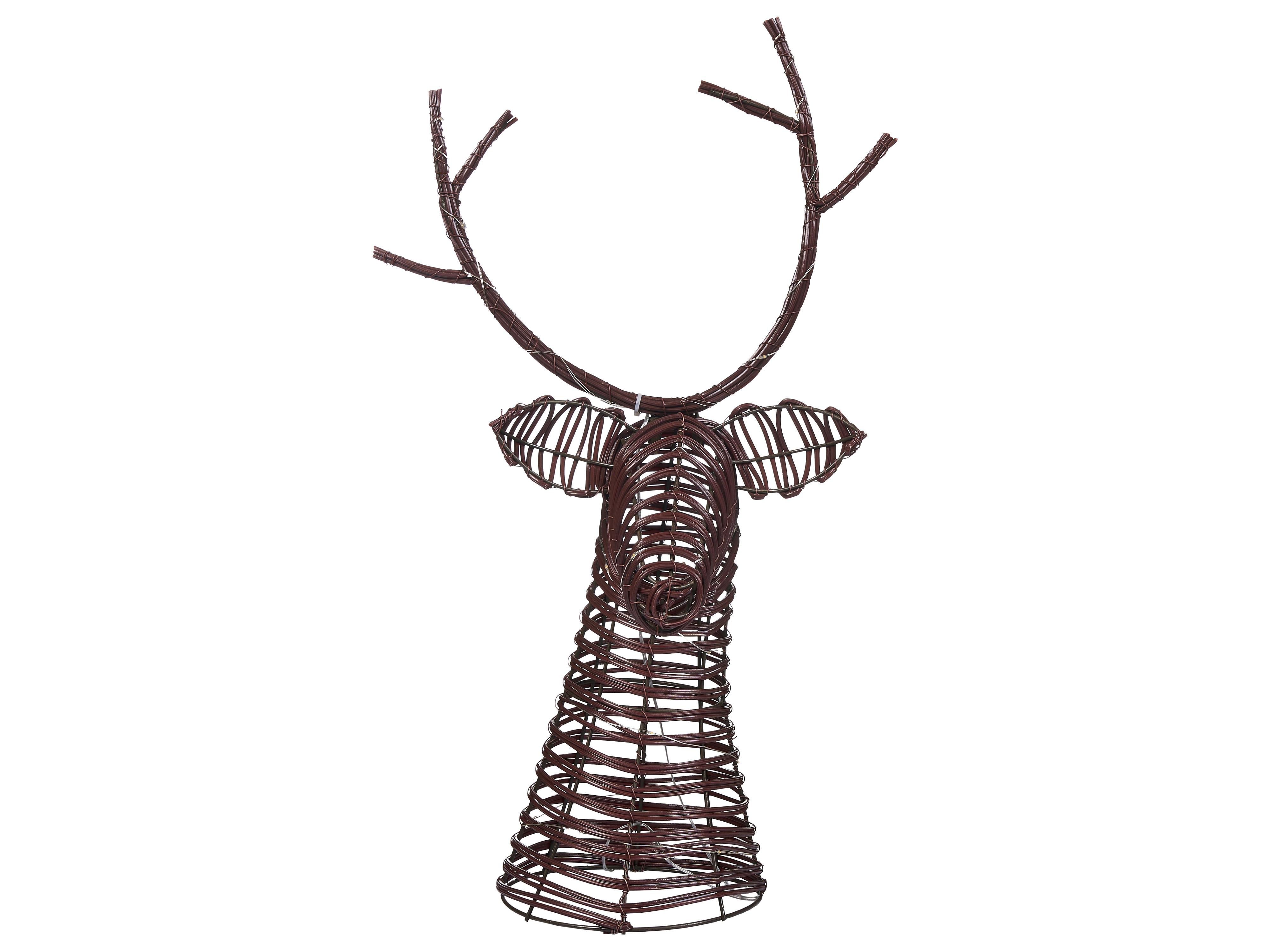 Kerstdecoratie LED DYBESO Rendier 60 cm Donkerbruin