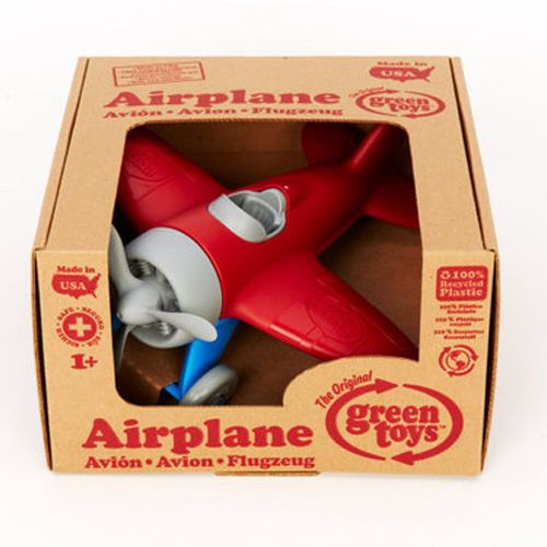 Green toys vliegtuig rood - gerecycled GTAIRR1026
