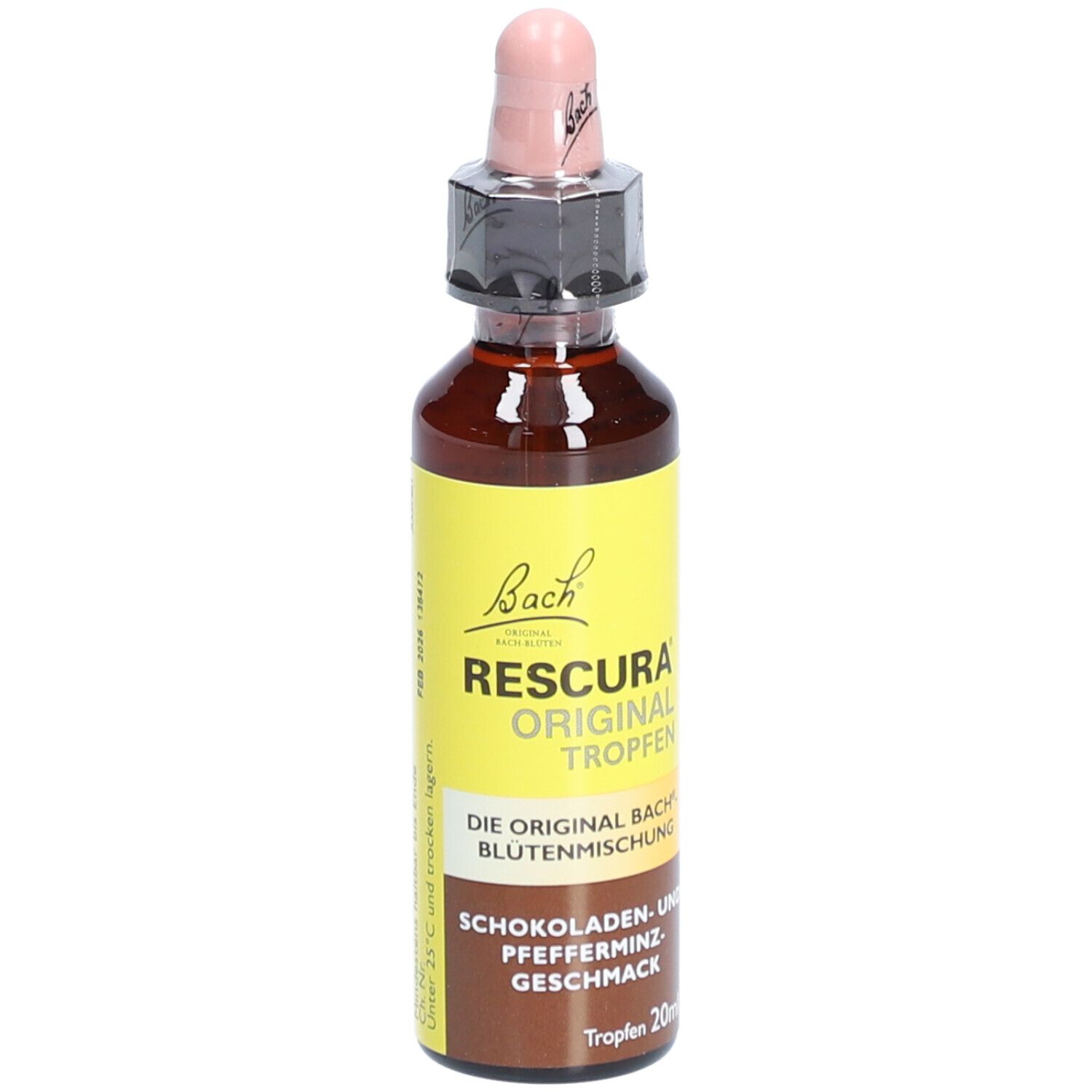 BACHBLÜTEN Original Rescura Tropfen alkoholfrei Schoko Minze