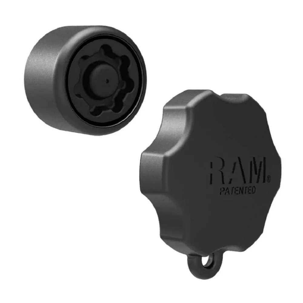 RAM Mounts Ram Pin-Lock Security Knob For C Socket Strammer Med Nøkkel Til Kulestørrelse C