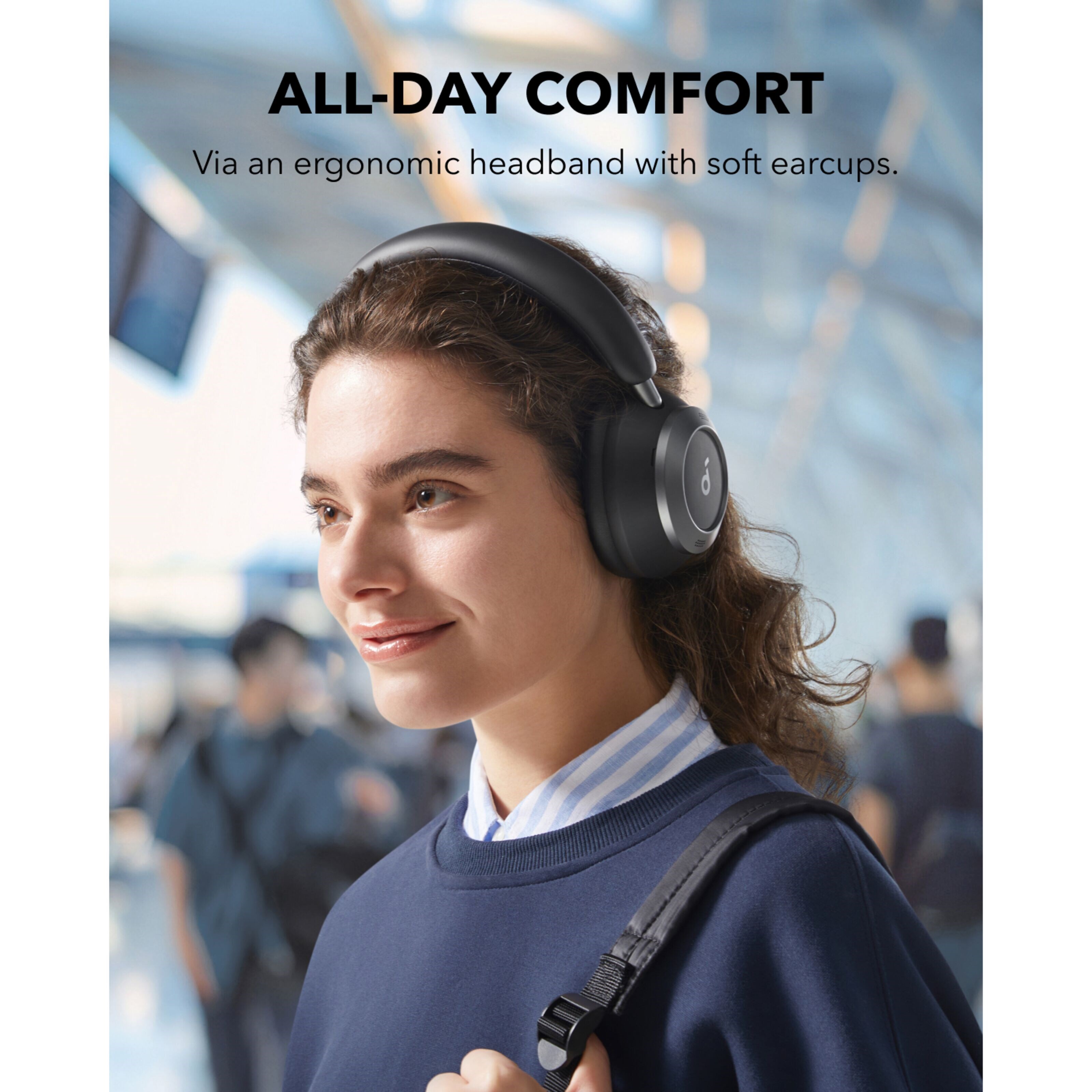 Soundcore Space One Pro Trådløse ANC-hodetelefoner Jet Black