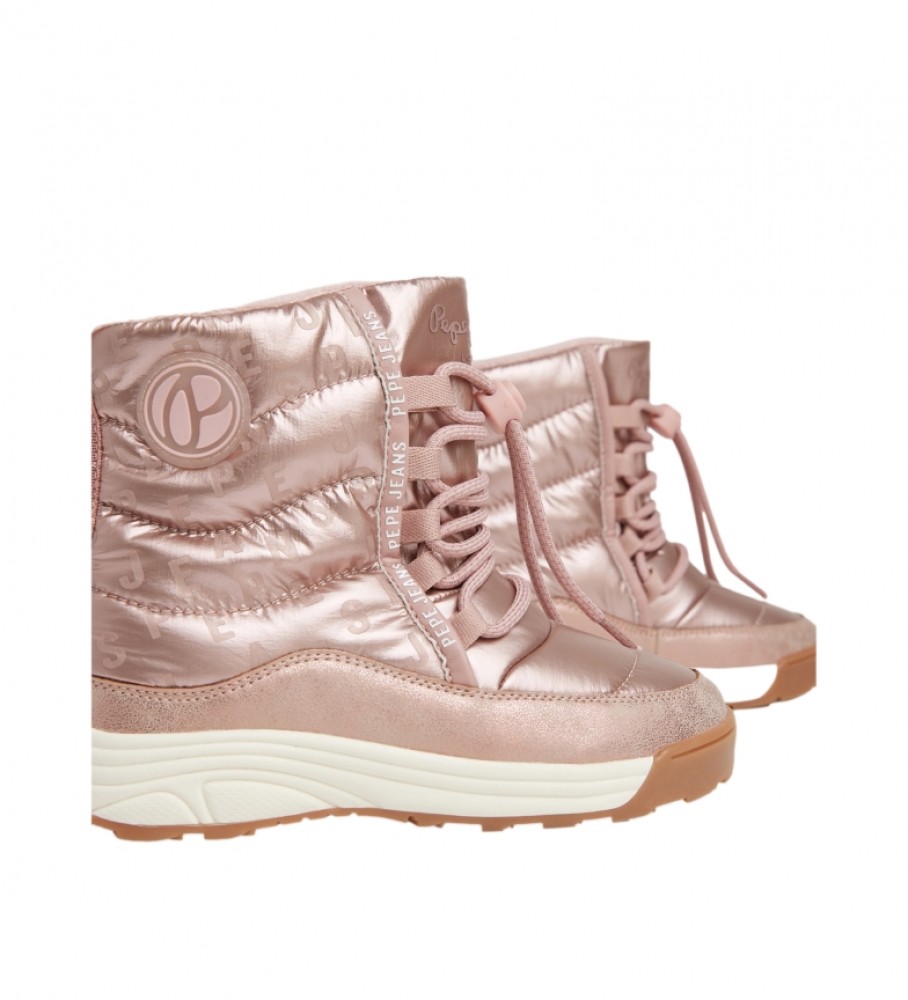 Botas de cano curto Jarvis Trace rosa da Pepe Jeans
