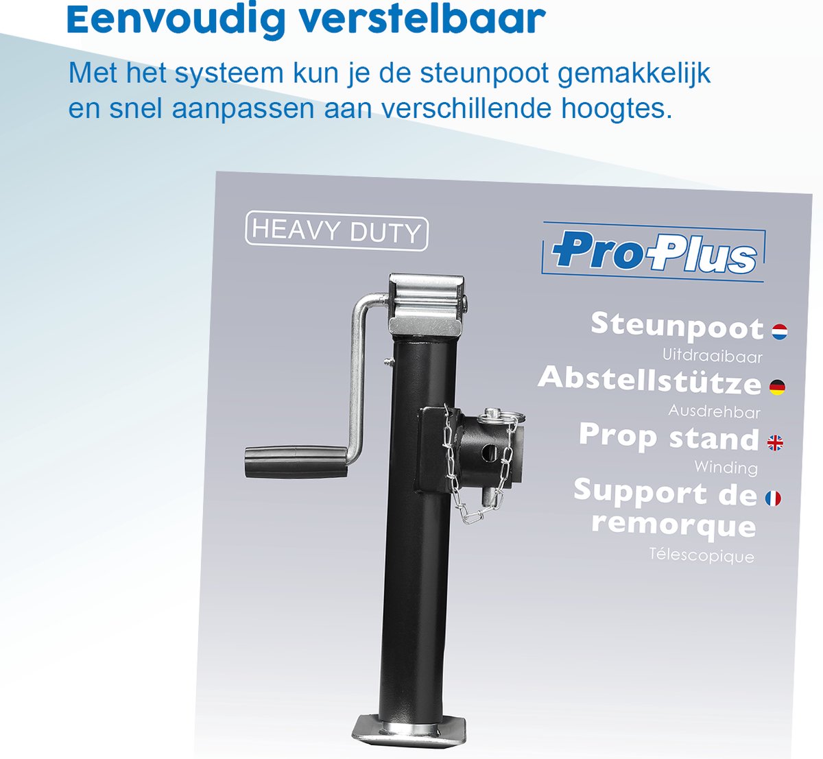 ProPlus Heavy Duty verstelbare steunpoot - 42 - 68 cm