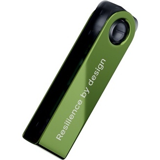 Cryptowallet Ledger Nano S Plus Vert patine