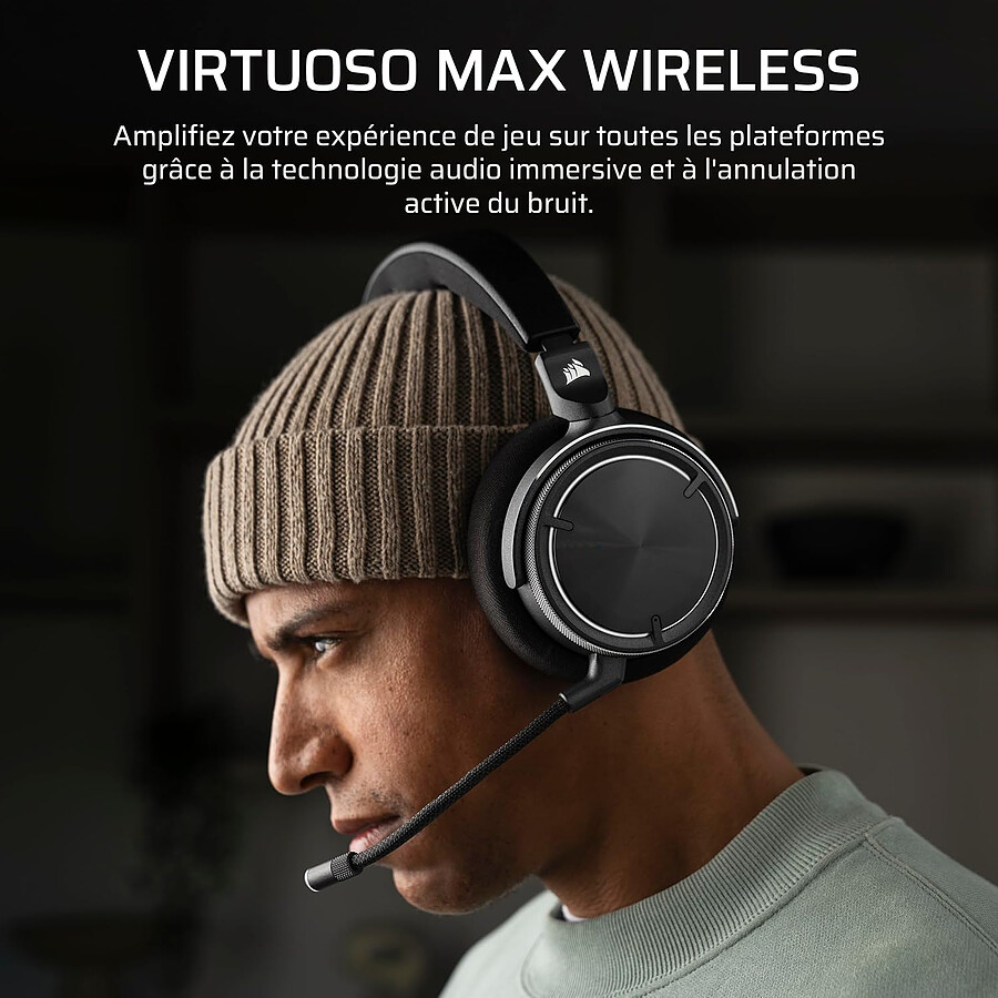 Corsair Virtuoso Max Wireless - Noir