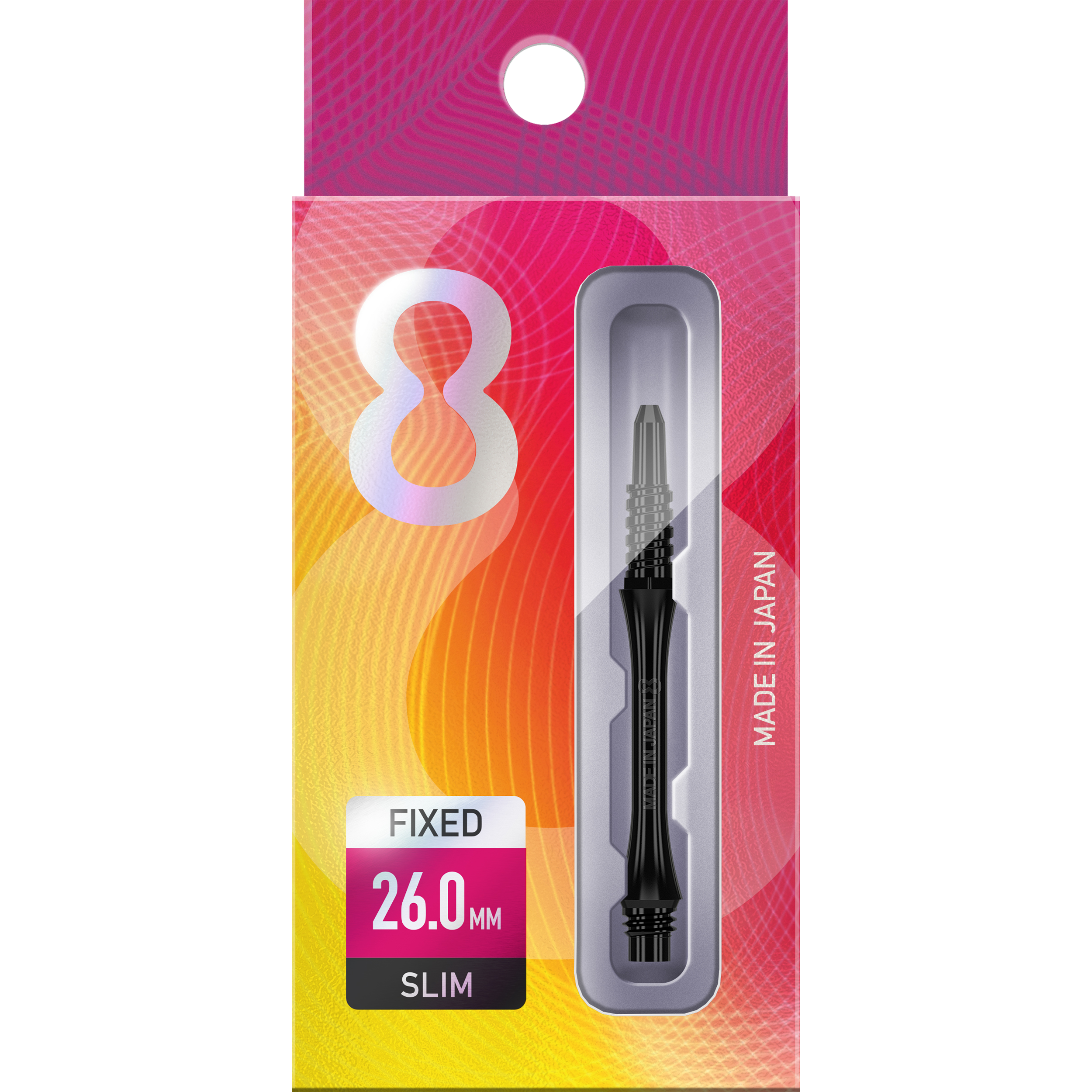 8 Flight - Slim Fixed Shaft - Schwarz