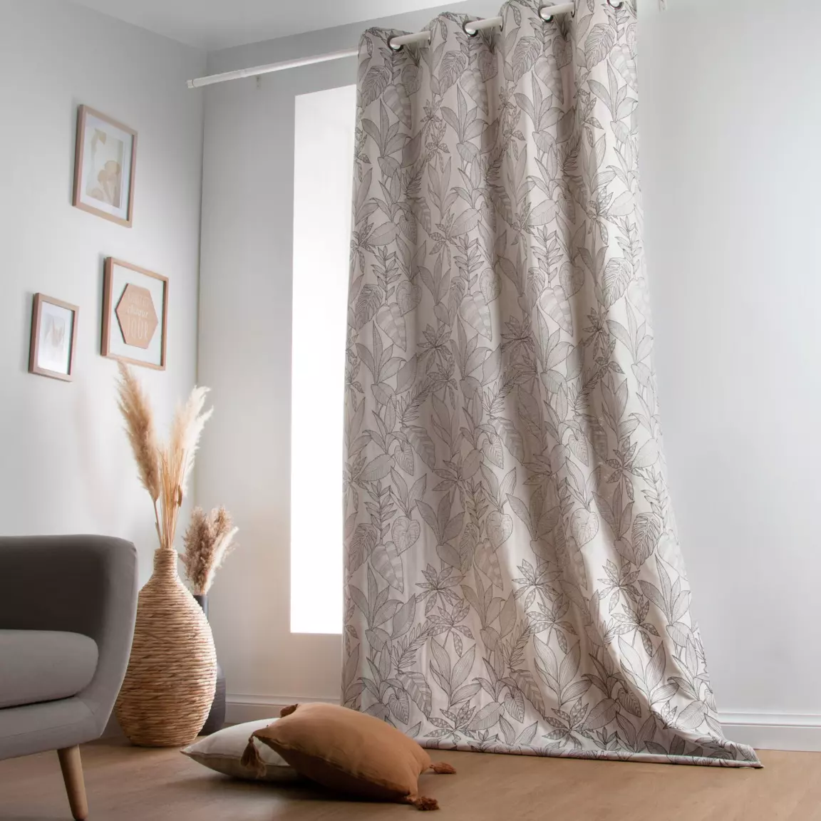 Rideau oeillets (140 x 260 cm) Kerala Beige
