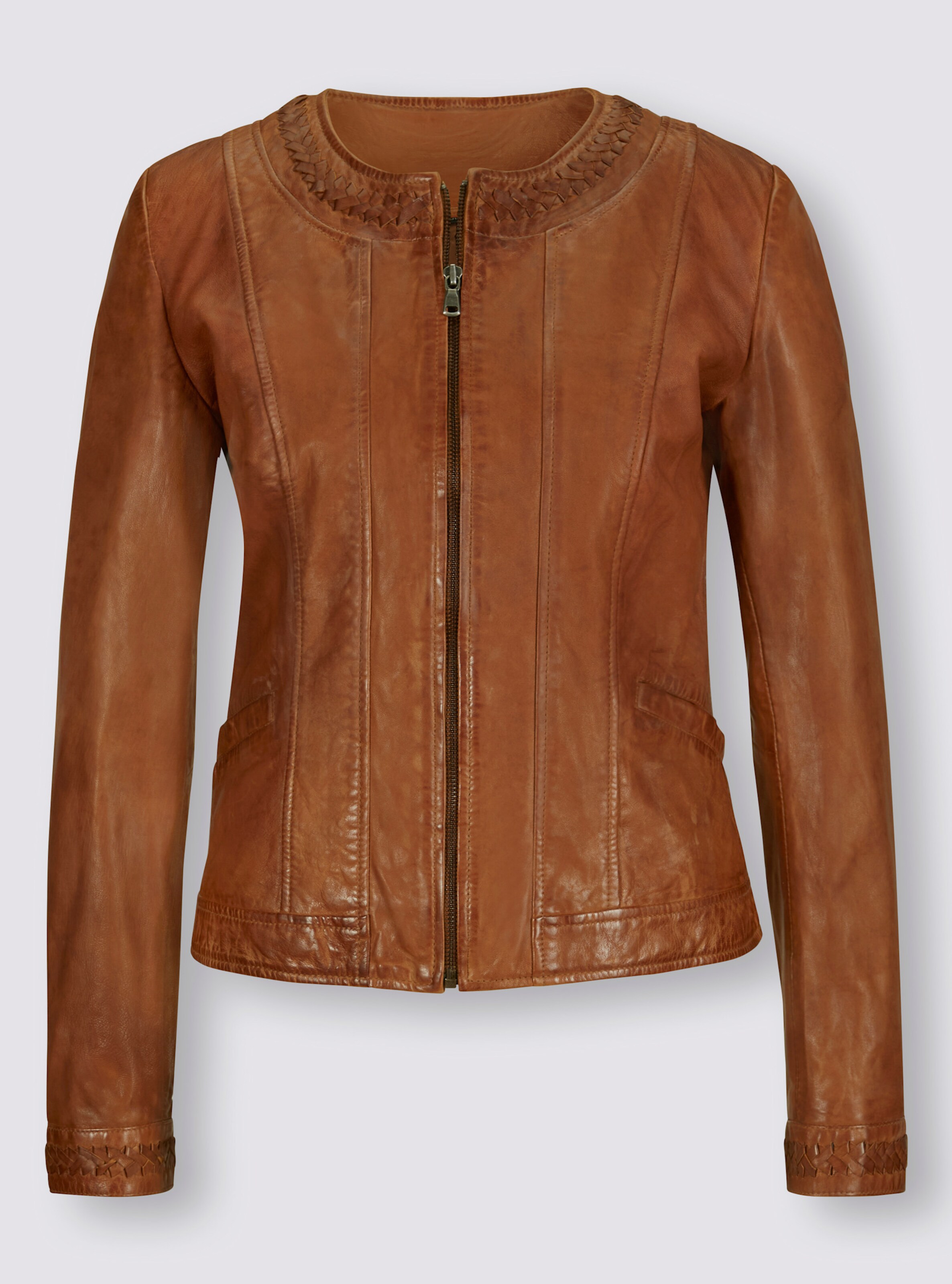 Leder-Jacke
