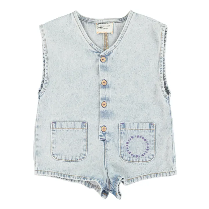 Piupiuchick Combishort Denim | Bleu Clair