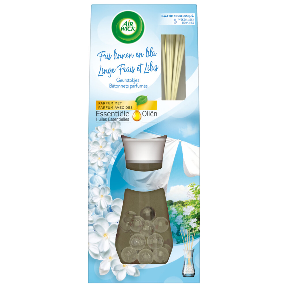 Air Wick Reeds Essential Oils Geurstokjes Soft Cotton33 ml