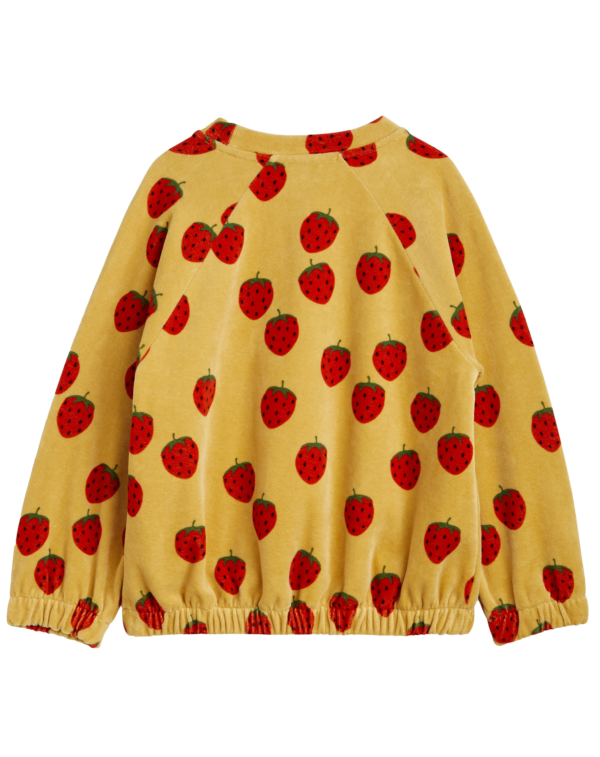 Sweatshirt STRAWBERRIES VELOUR AOP in beige
