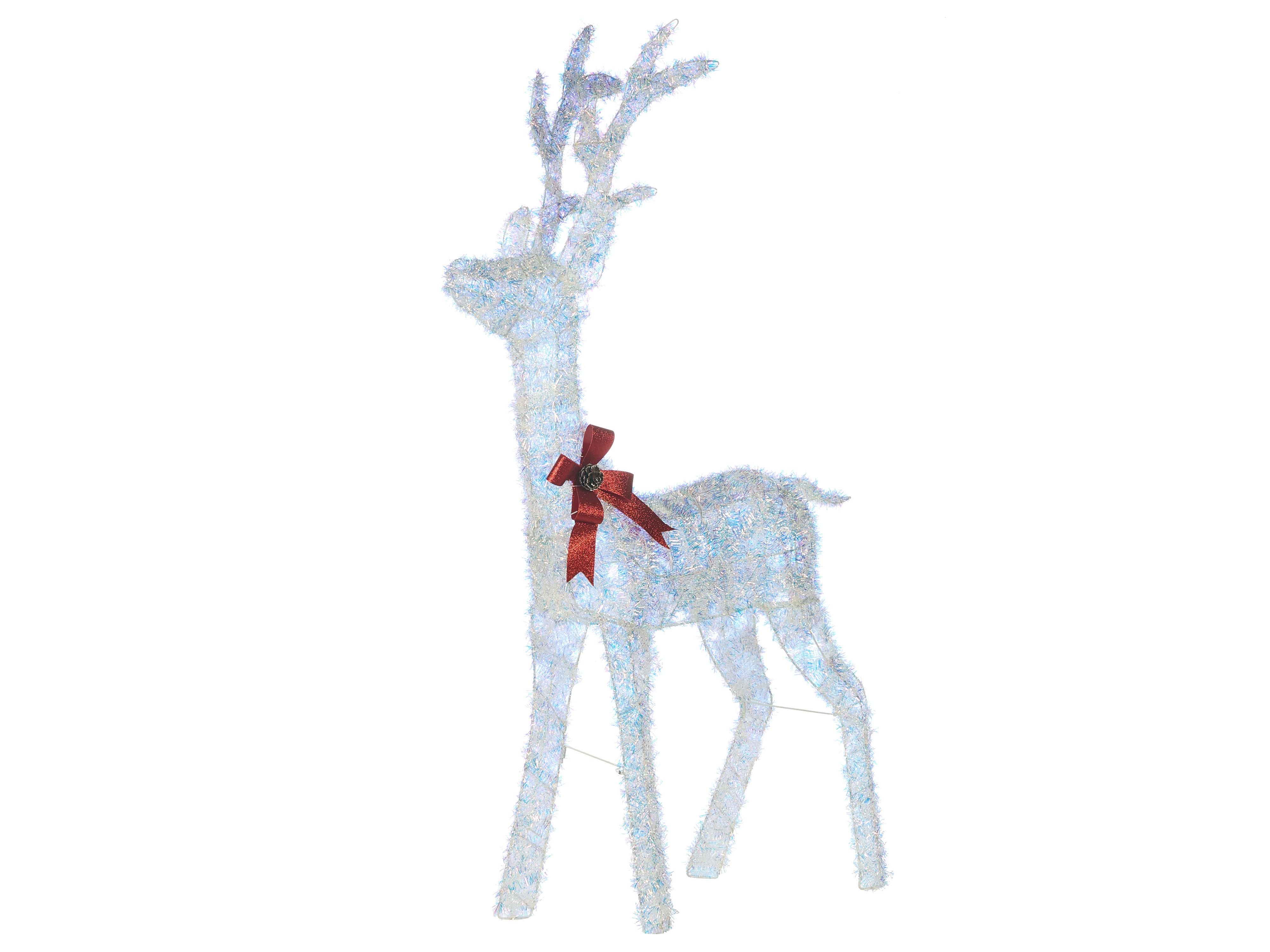 Buitendecoratie LED MALAREN Rendier 140 cm Wit