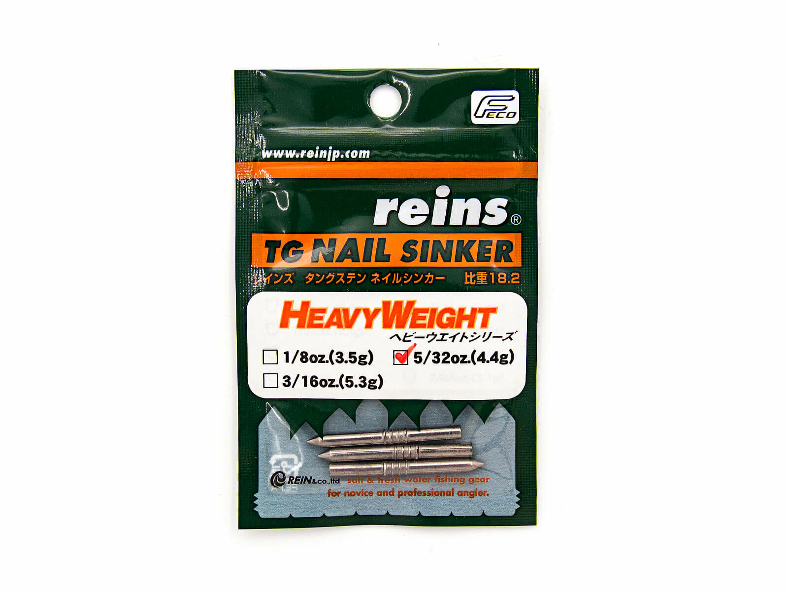 Reins Tungsten Nail Sinker HEAVY