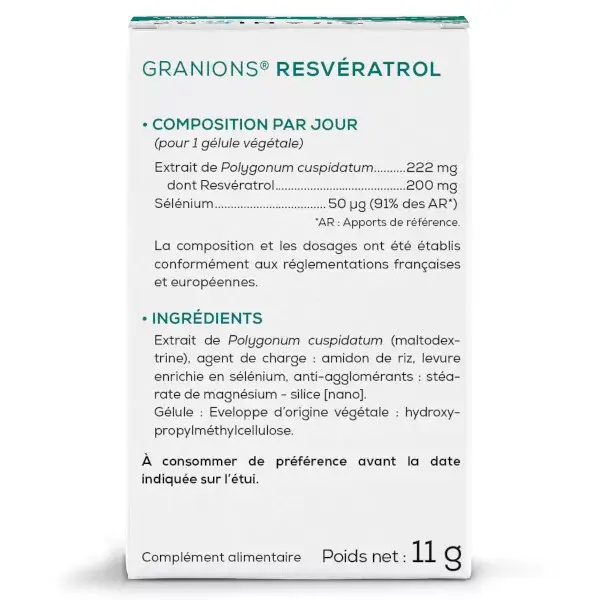 Granions Resveratrol 200mg 30 cápsulas