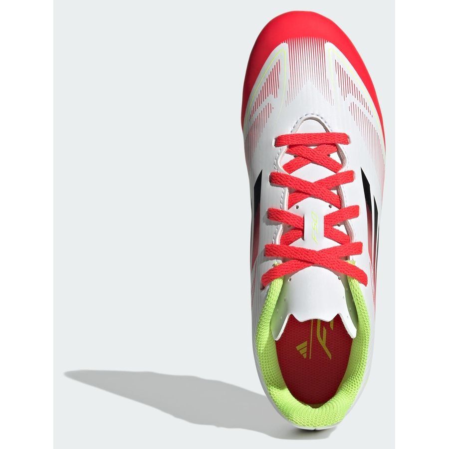 adidas F50 Club FxG Pure Victory - Blanc/Noir/Jaune Enfant