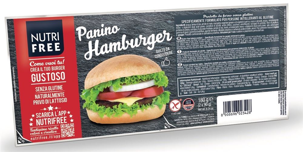 NUTRIFREE Panino Hamburger glutenfrei 90 g