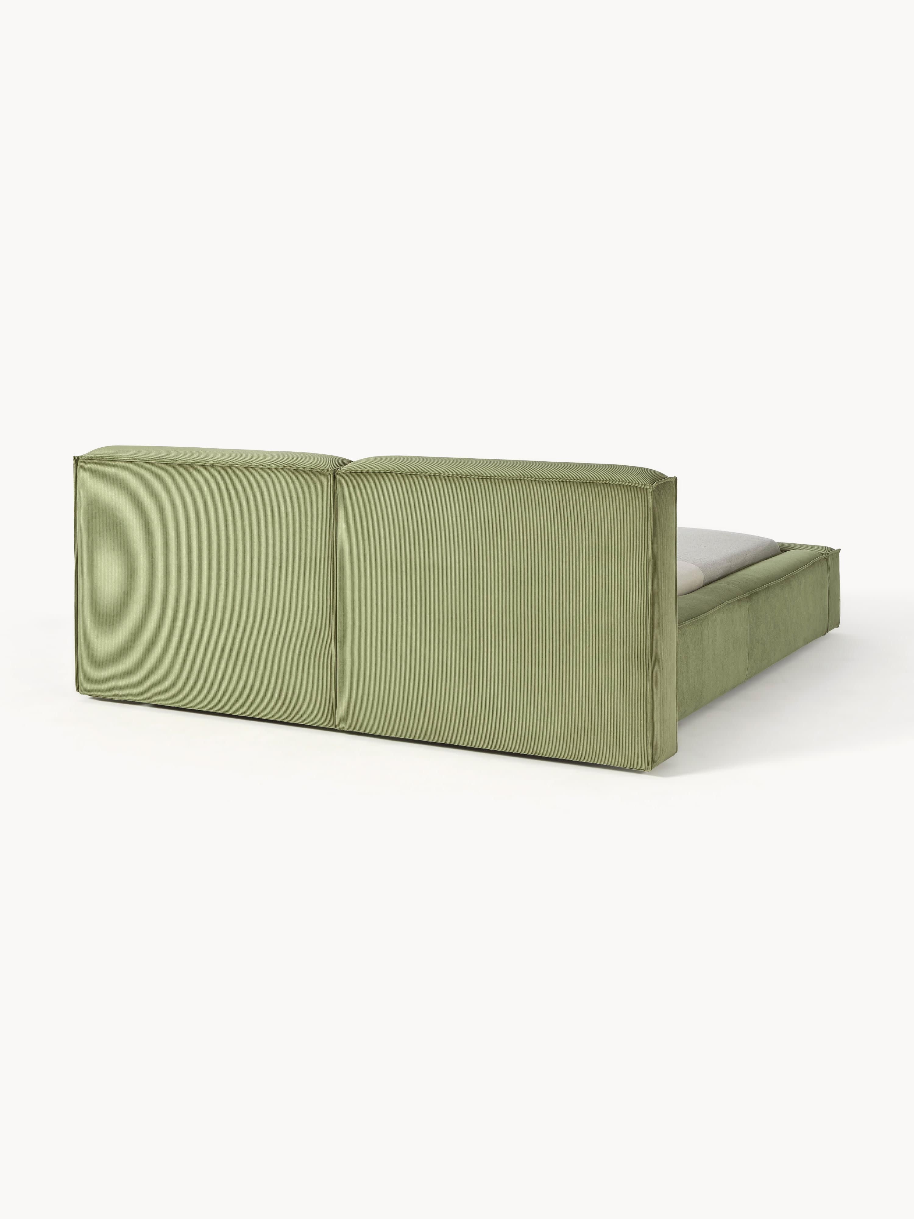 Gestoffeerd bed Lennon van corduroy