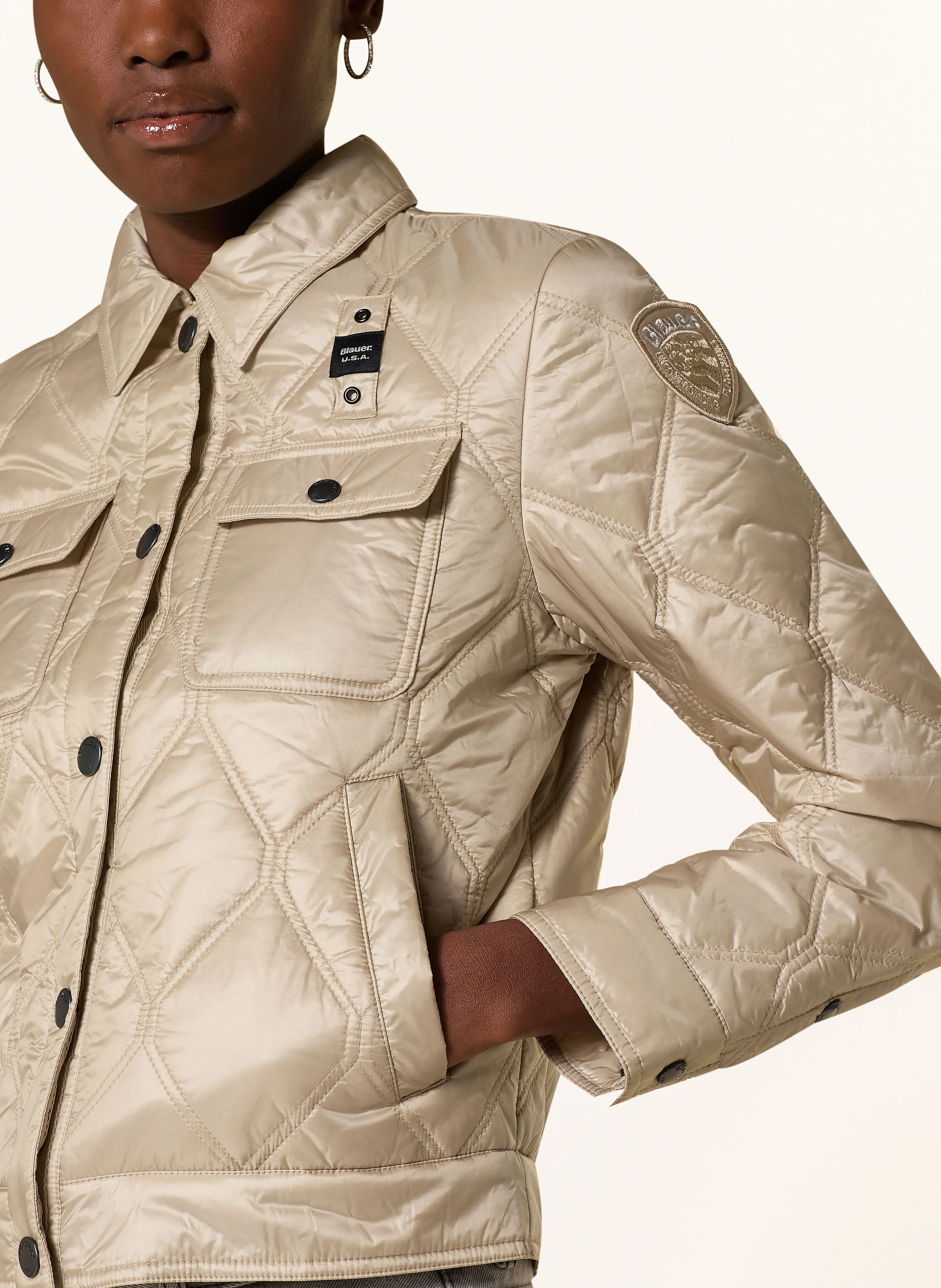 Blauer Steppjacke DELHI