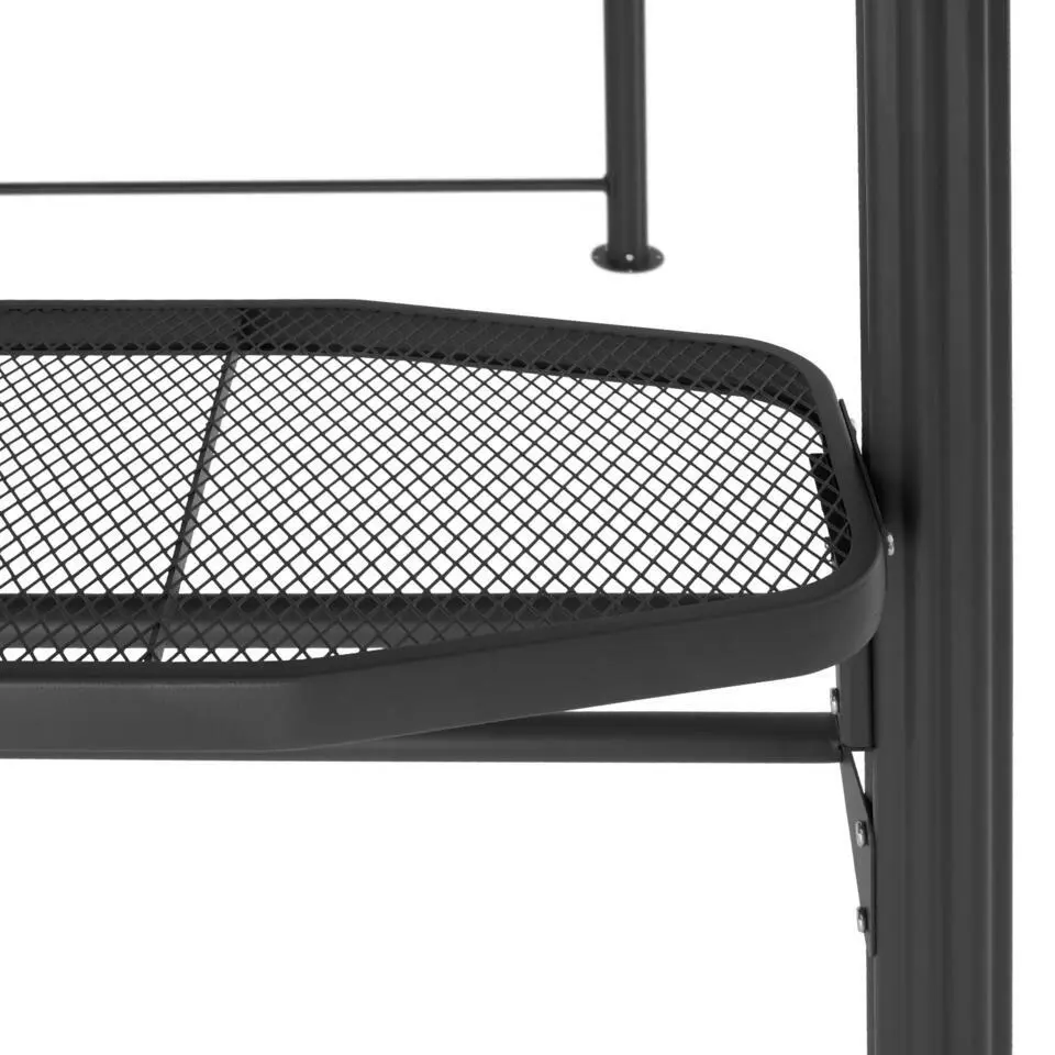 tectake Barbecue-overkapping Asado 2,4x1,5x2,34m, Grijs
