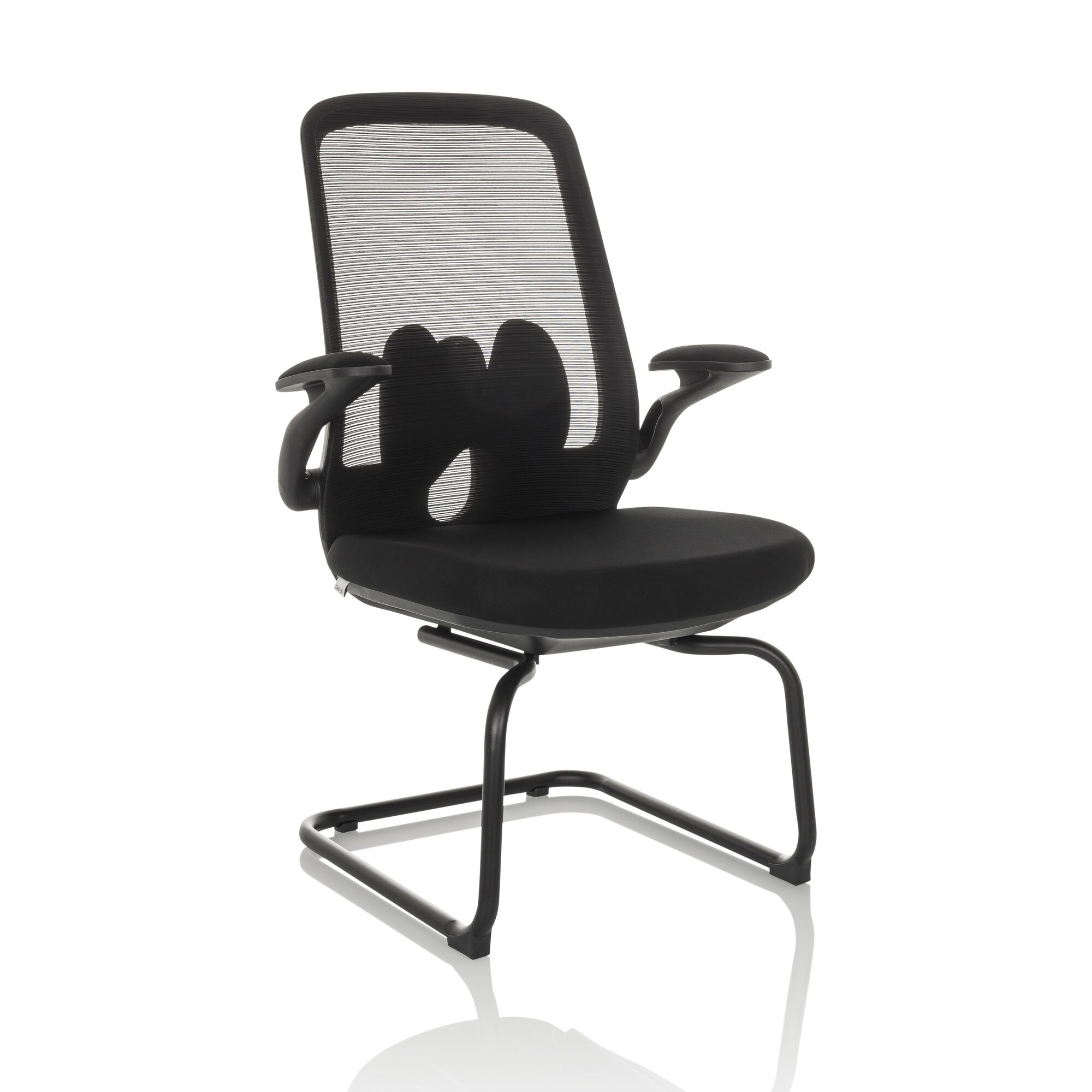 Freischwinger MIKO VB Stoff/Netzstoff mit abklappbaren Armlehnen hjh OFFICE