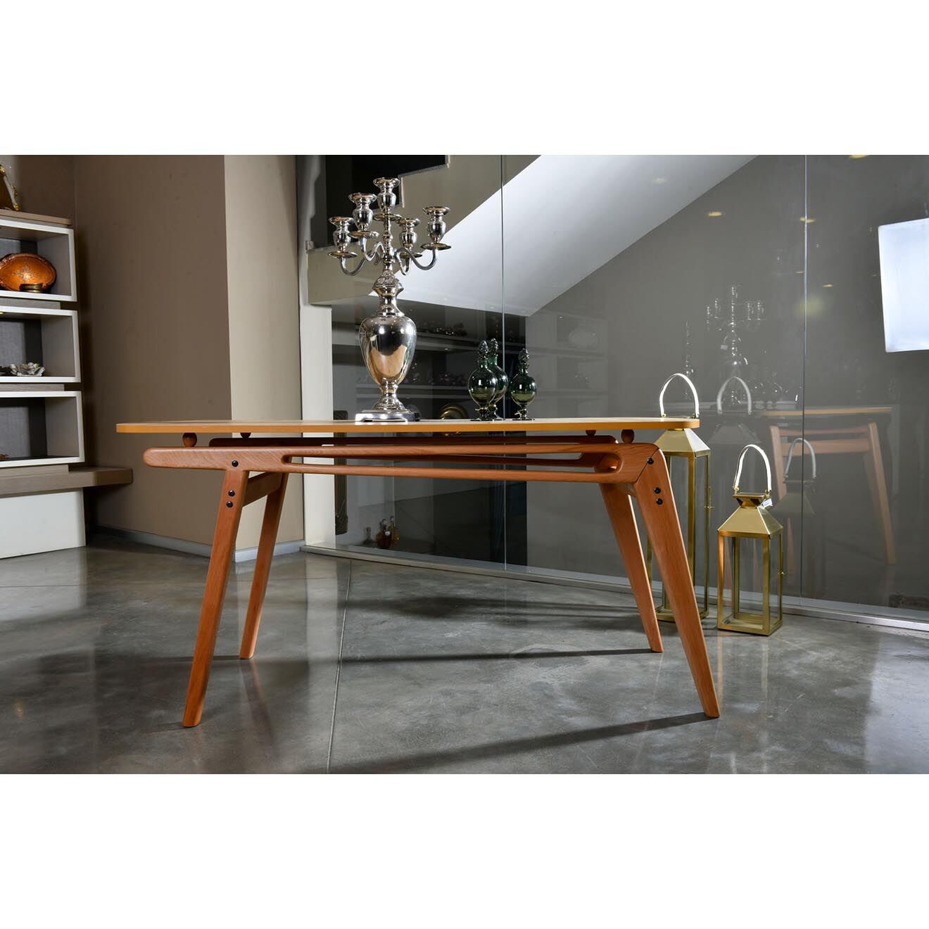 Wooden Art Table Palace beige - 160x75x80 cm