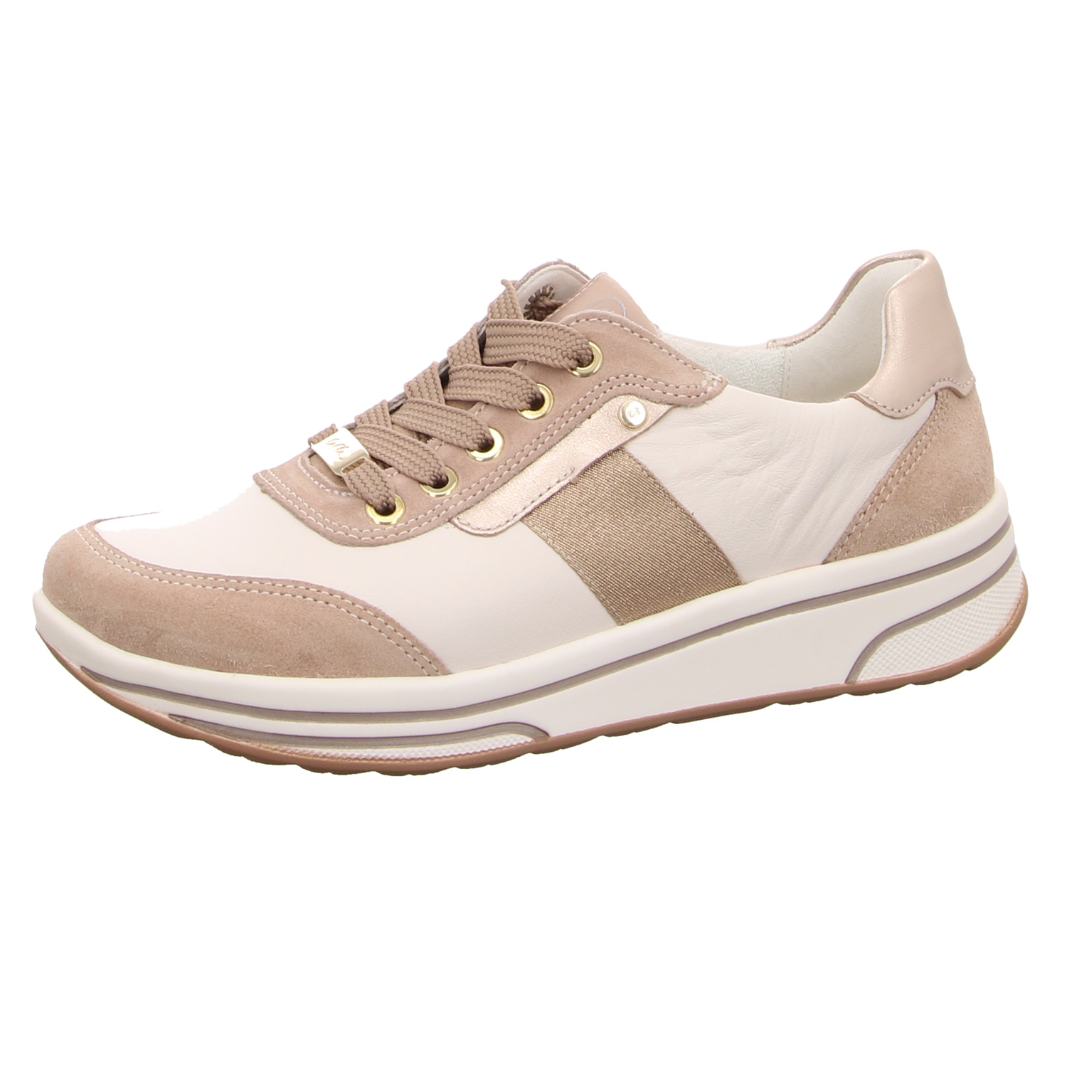 Ara Schnürhalbschuh beige/komb beige