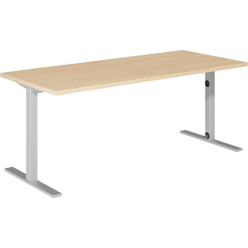 Bureau droit piètement métal Optyma
