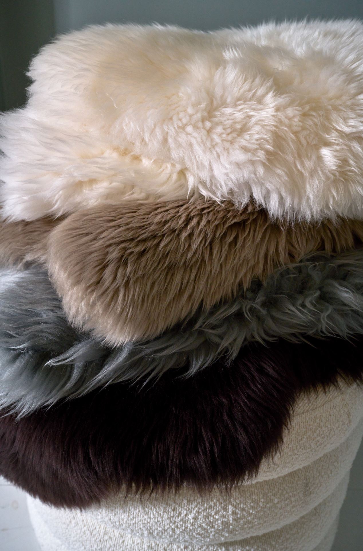 Lammeskinn beige - 80-90cm