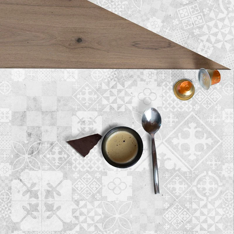 Lot de 4 sets de table L 40xl 30cm - CIMENT STYLE BÉTON USÉ 99deco